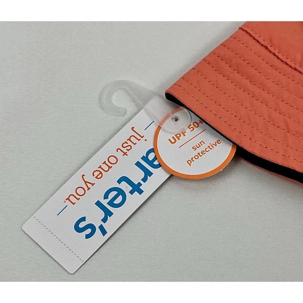 Carters Bucket Hat Baby Toddler 6-12 Months Burnt Orange Sun Protective UPF 50‎